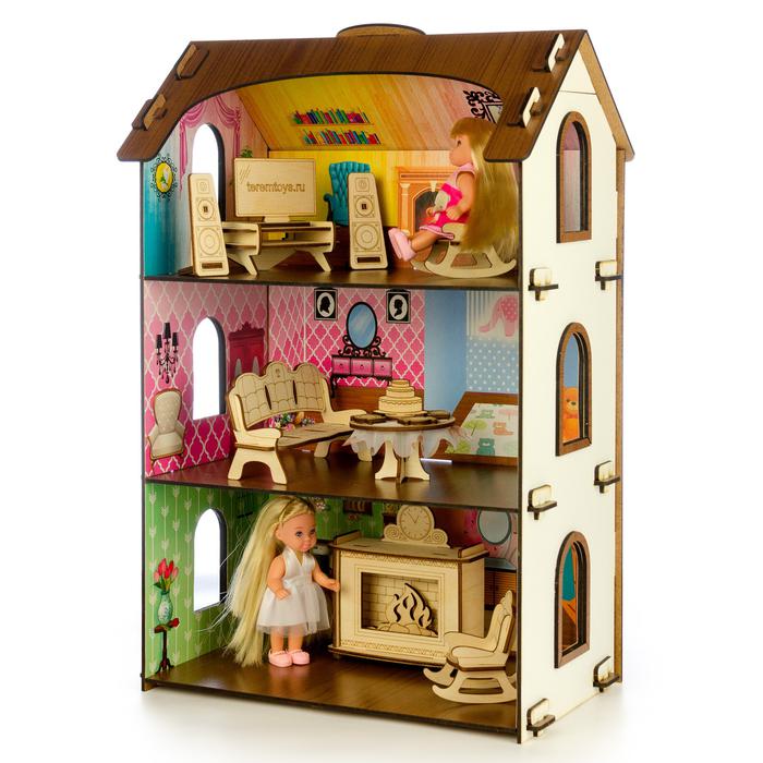 Кукольный домик ЛОЛИ с цветными обоями
